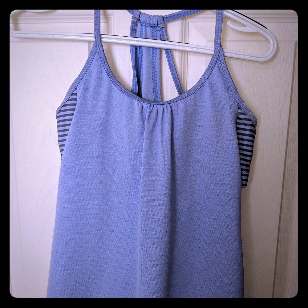 Striped bra tank top